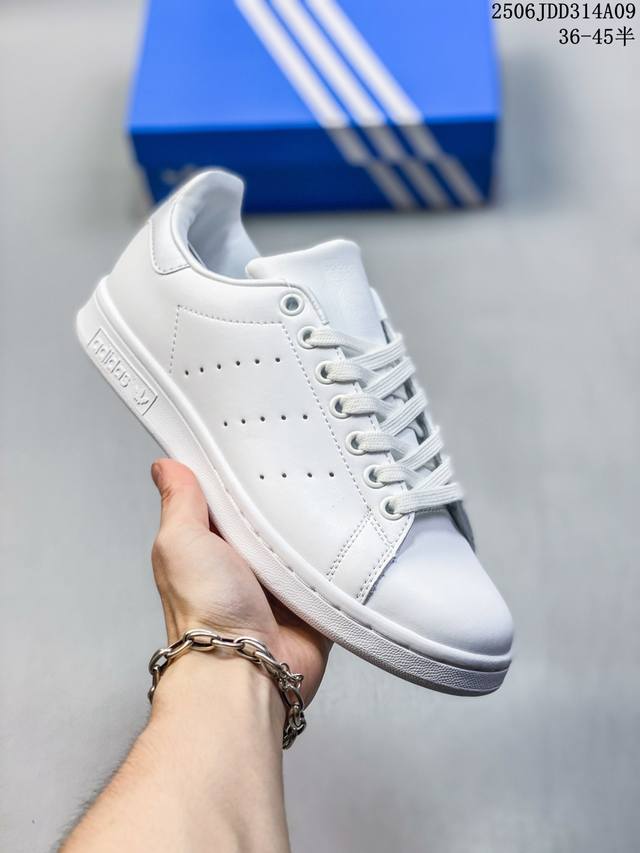 阿迪达斯三叶草Adidas Originals Stan Smith Leather史密斯经典百搭复古休闲运动板鞋 S75104 码数：36 36.5 37 3