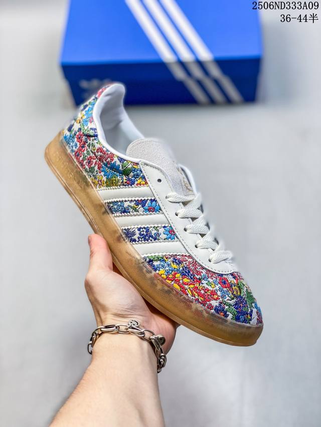 Adidas Originals Gazelle Indoor 三叶草休闲防滑耐磨低帮板鞋 纯原版本 鞋头出色设计 塑就出众贴合感 稳固的后跟贴合足部曲线设计