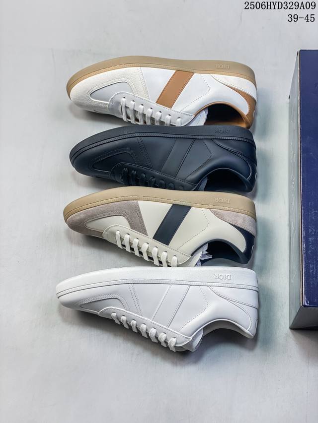 Dior迪奥 B01 Matchpoint 圆头系带 迪奥德训鞋 广东大厂出品 顶级版本 标志着Dior经典款式的回归 以时尚优雅的廓形重新诠释 采用光滑皮革精