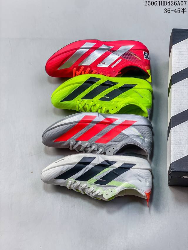 新品 阿迪达斯 Adidas Adidas Adizero Adios 9 舒适百搭防滑耐磨 低帮跑步鞋 男女同款 超轻稳定透气缓震 男女子马拉松运动跑步鞋 I