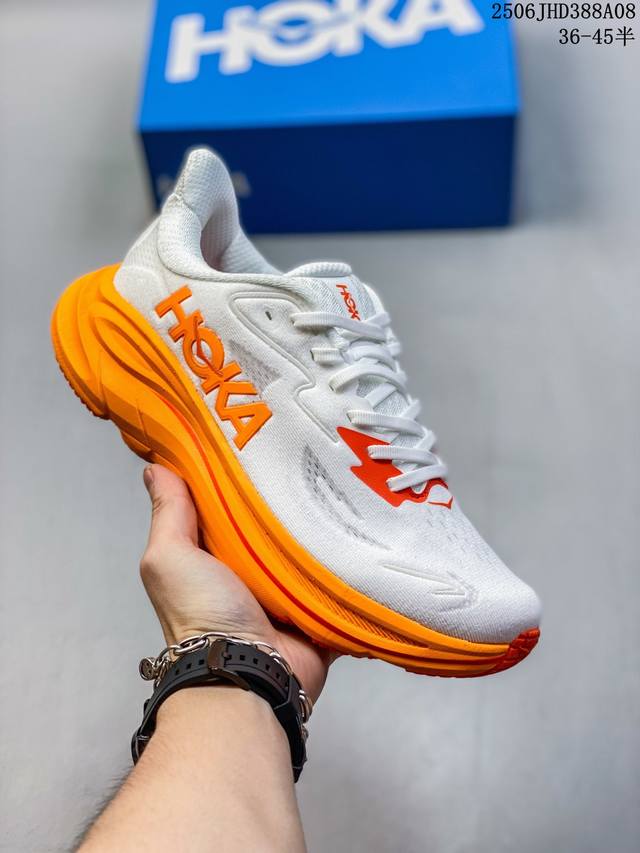 真标带半码 Hoka One One Clifton10克利夫顿10男女专业马拉松跑步鞋缓震透气 尺码：见图 编码：06Jhd388A08