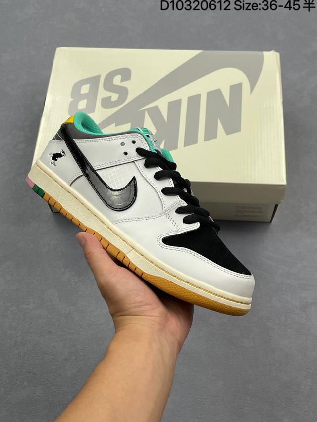 公司级耐克Nike Dunk Low 扣篮系列 复古低帮休闲运动滑板板鞋 采用脚感柔软舒适Zoomair气垫 有效吸收滑板等极限运动在落地时带来的冲击力 街头运
