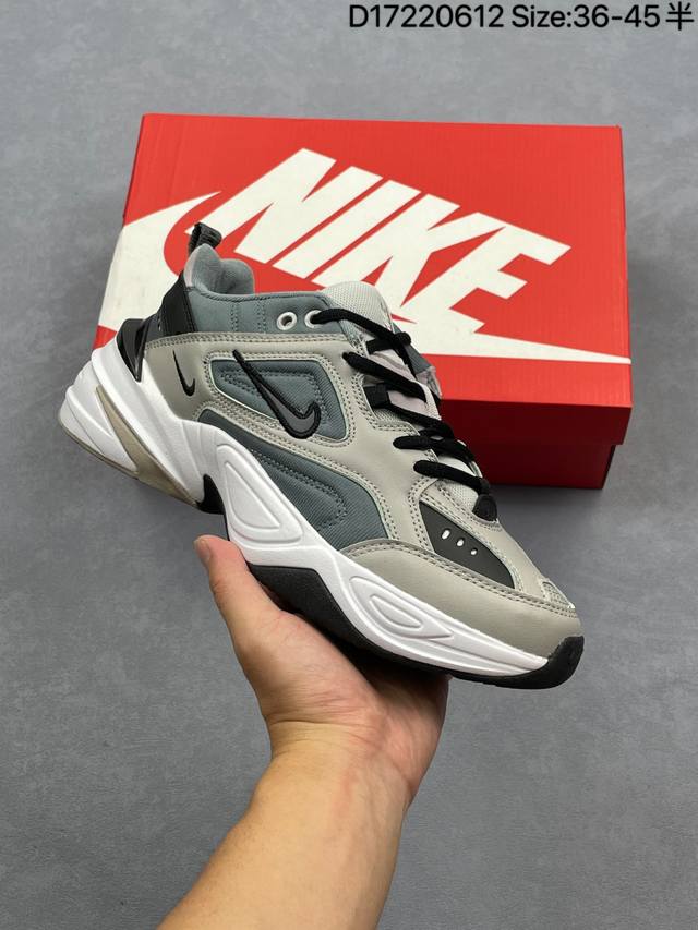 Nike Wmns M2K Tekno 复古潮流百搭休闲运动老爹鞋 经典复古夸张流线极符 风靡老爹元素 外形延续当下潮流得未来感老爹鞋 设计干净 货号：A031