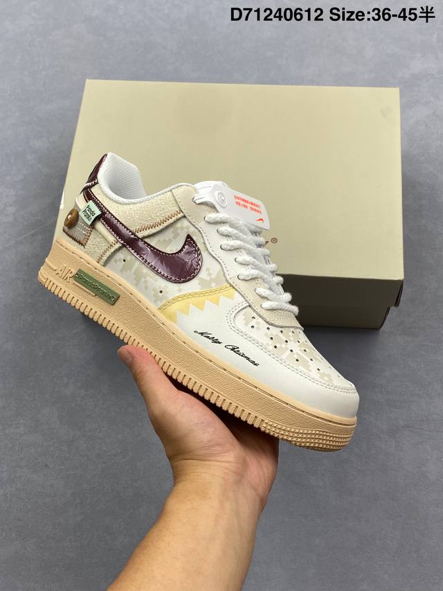 耐克Nike Air Force 7空军一号低帮百搭休闲运动板鞋。柔软、弹性十足的缓震性能和出色的中底设计，横跨复古与现代的外型结合，造就出风靡全球三十多年的F