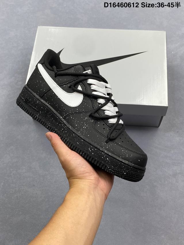 耐克 Nike Air Force 1 ‘07 Low 空军一号低帮 运动鞋 休闲鞋 折边针车 工艺难度大 原楦头原纸板 原装鞋盒 定制五金配件 内置全掌气垫