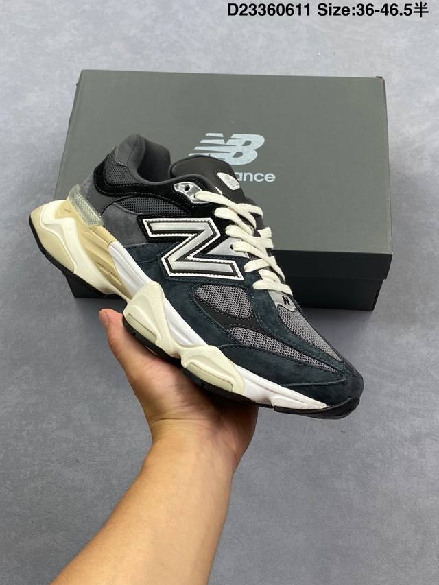 New Balance Nb9060 联名款 复古休闲运动慢跑鞋 鞋款灵感源自设计师本人对夏日的怀日回忆。鞋面大身由空间双格及磨砂鞋面拼接而生，夏日氛围拉满#采