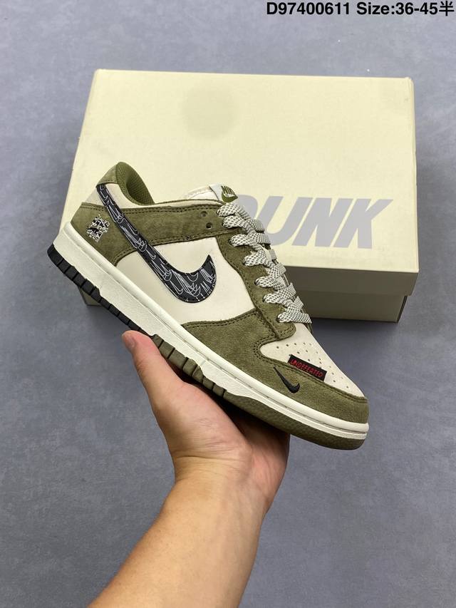 Ts X Air Jordan X Gucci Aj1 Low 倒钩低帮联名古驰-白黑蓝 定制配色 原厂内置气垫魔块 A模大底 头层小牛皮 鞋舌Aj原厂专用牛津