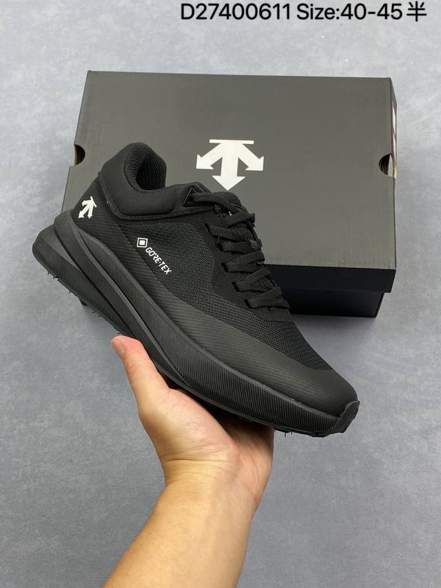 公司级迪桑特Descente Boa Dualis都市通勤 Gore-Tex 时尚舒适 防滑耐磨 时尚休闲运动覆盖防水男子越野跑鞋 官方同步上架 适合技术路线单
