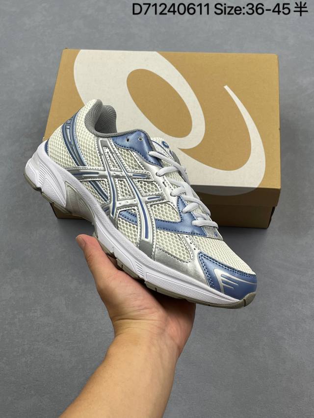 公司级Asics Gel-1 亚瑟士新款跑鞋 复古减震透气运动休闲鞋 货号: 3A609-101 尺码:36 37 37.5 38 39 39.5 40.5 4