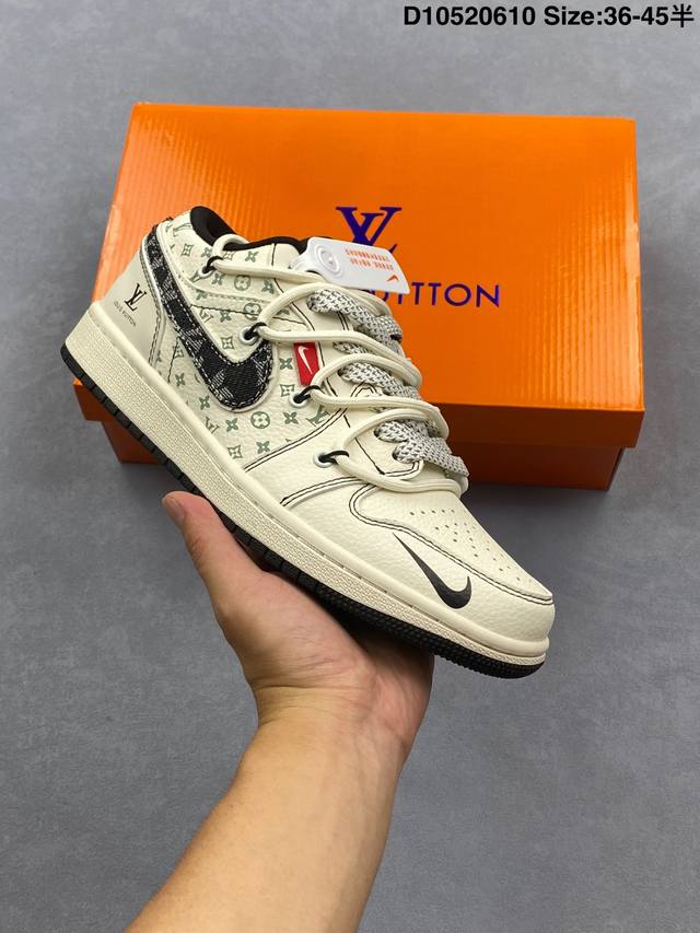 公司级 耐克 乔丹Air Jordan 1 Low Aj1 乔1 乔丹1代Aj1 解构绑带 双鞋带 低帮复古文化休闲运动篮球鞋。该鞋款从 1985 年元年款汲取