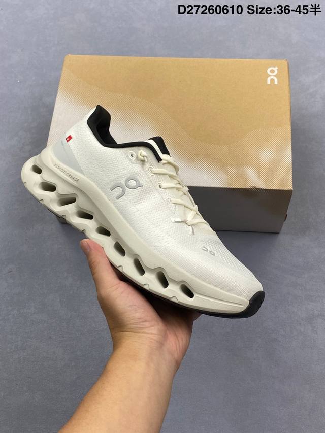 On 昂跑 Cloudsurfer 训练型缓震 防滑透气 低帮轻量跑步鞋 On昂跑Cloudsurfer的中底 ，采用了全新的Cloudtec Phase中底科
