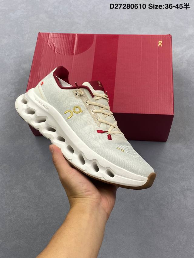 On 昂跑 Cloudsurfer 训练型缓震 防滑透气 低帮轻量跑步鞋 On昂跑Cloudsurfer的中底 ，采用了全新的Cloudtec Phase中底科