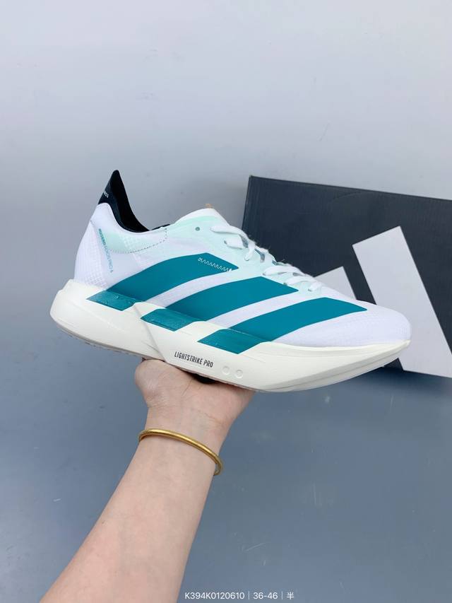 公司级阿迪达斯 Adidas Adizero Adios Pro 舒适防滑耐磨 低帮 休闲跑步鞋 男女同款厚度增高老爹鞋 Size：如图 编码：K394K012