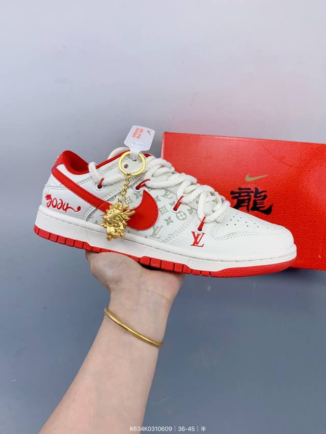 Nike Sb Dunk Low 周年高端定制 低帮休闲板鞋 定制鞋盒 大厂纯原品质出货 超高清洁度 皮料切割干净无任何毛边 细节完美 Size：如图 编码：K