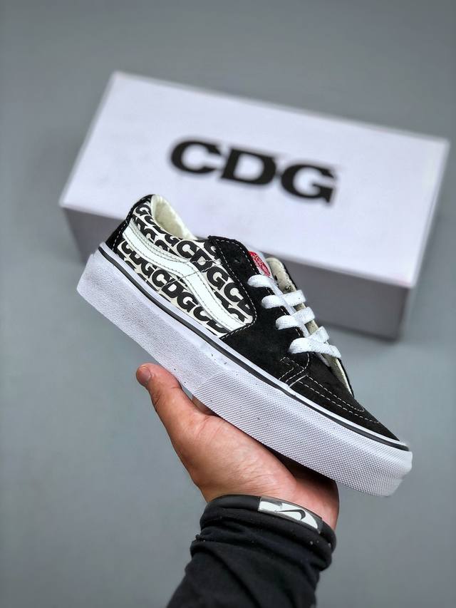 Fear Of God X Sk8-Low Dx White Black Fog低帮 帆布鞋男女同款黑白 Vans帆布鞋热销榜 尺码：35-44 半