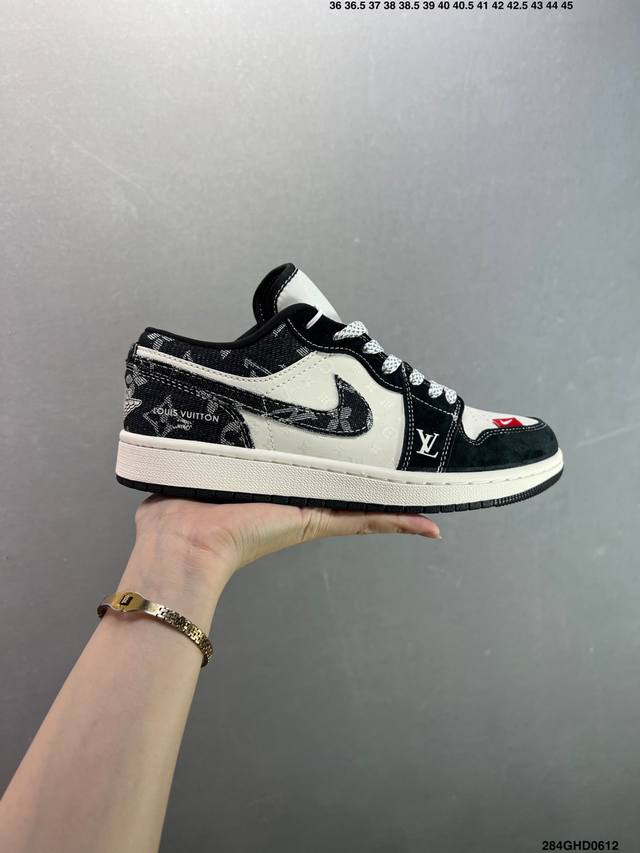 公司级Nike Air Jordan 1 Low 定制配色 定制Aj联名-高端定制 低帮复古文化板鞋 #定制鞋盒 大厂纯原品质出货 超高清洁度 皮料切割干净无任