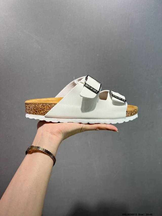 博肯 Birkenstock 拖鞋 广东原产#德国百年知名鞋履品牌 博肯Birkenstock 勃肯人字拖鞋#采用质地柔软牛皮绒面材质#中底搭载缓震软木橡胶 其