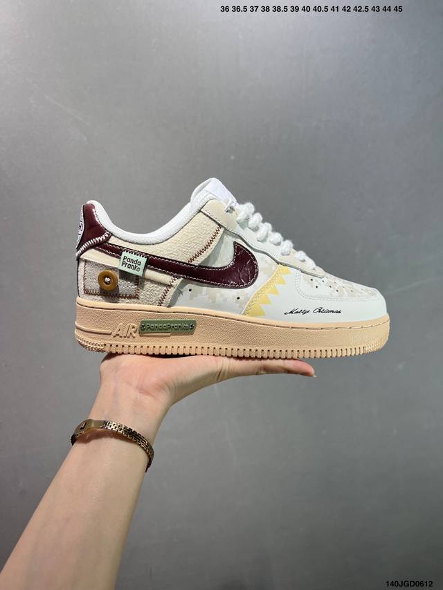 公司级 Nike Air Force 1 Low’07 空军一号低帮休闲板鞋 定制皮料 原楦原纸板 纯正空军版型 内置全掌气垫 货号：男 Cw2288-114