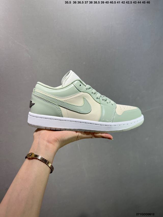 核心私 公司级Air Jordan Aj1 Low 低帮 米绿 Hf4078-100 全新流水线出品 Dt版本唯一平替选择 市场第二梯队最强版 全部原鞋开发 原