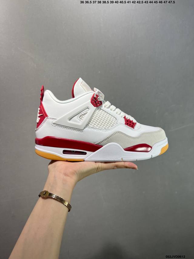 公司级Aj4 Air Jordan 4 Retro ” Infrared “ Aj4乔4 男子文化篮球鞋 大厂出品 主力合作工厂P 全新模具开发 纯正4代正确鞋