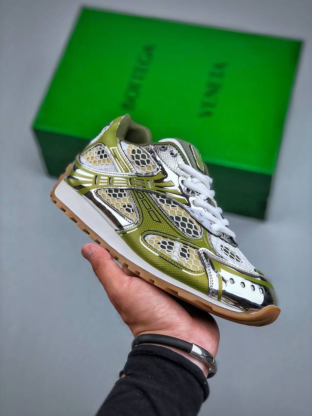 意大利奢侈品牌-宝缇嘉 葆蝶家-Bottega Veneta Orbit Lace-Up Runner Bv葆蝶家时尚休闲王一博同款老爹鞋运动鞋 ＃Max 广货