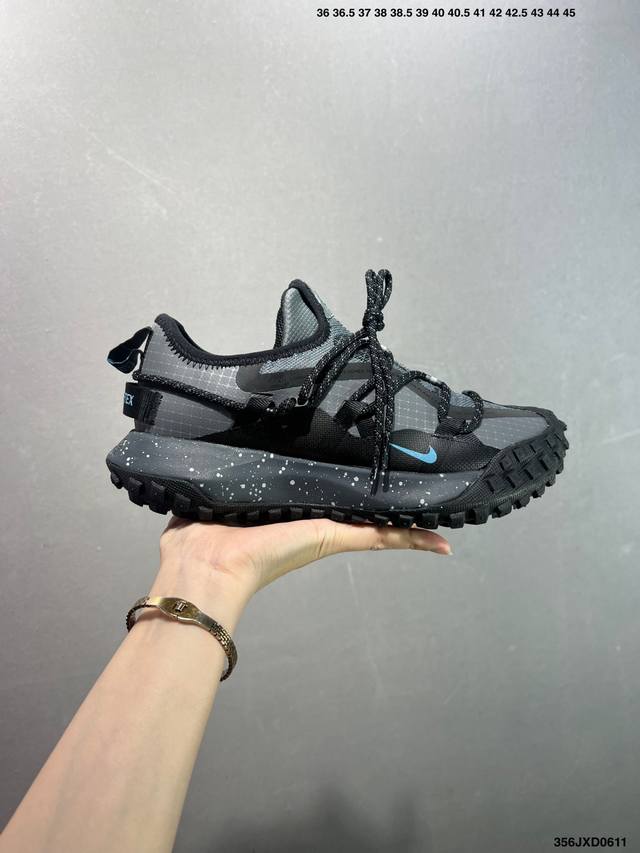 公司级耐克Nike Acg Mountain Fly Gtx Se山脉系列 解构绑带 低帮户外登山越跑徒步休闲运动鞋 货号:Ib7328-002 尺码:36 3