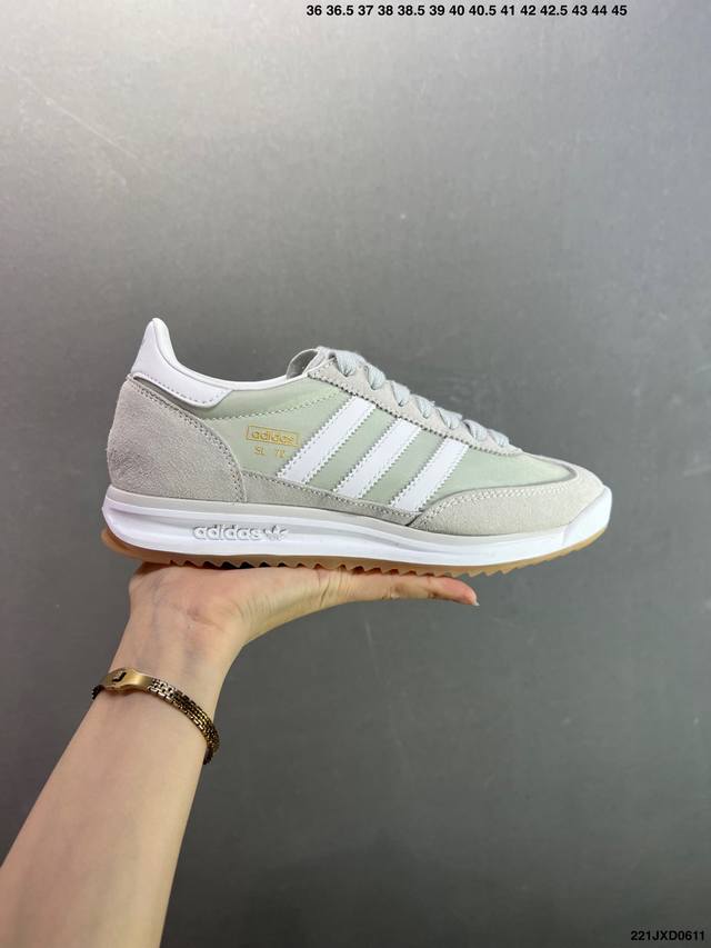 公司级阿迪达斯Adidas Sl 72 Rtn三叶草复古休闲跑步鞋休闲运动鞋 货号:Id1031 尺码:36 36.5 37 38 38.5 39 40 40.