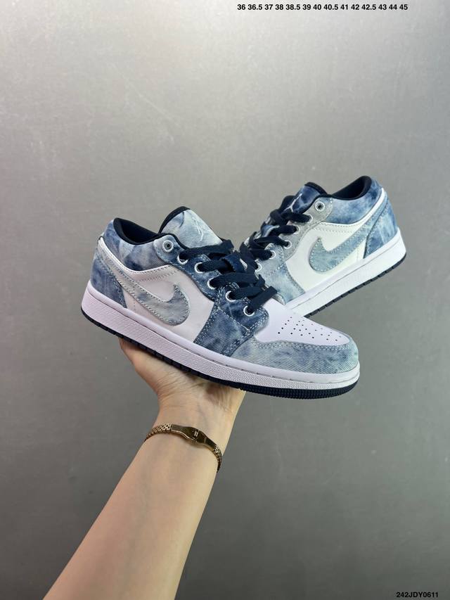 Air Jordan Aj1 Low 低帮 白蓝牛仔 Ih0648-141 终端优势供应 市面中低帮最具代表性版本没有之一 口碑大厂出品 品控大底版型不断改良更