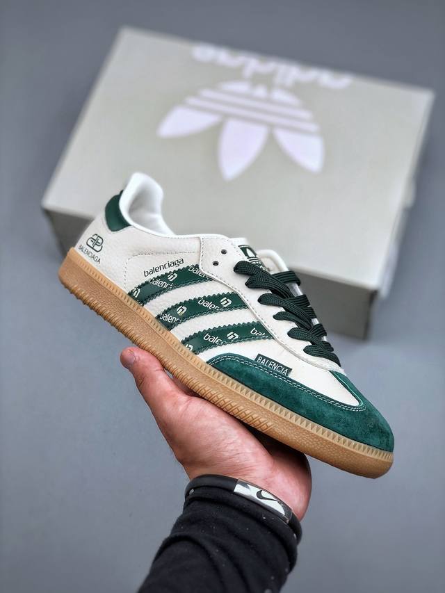 C版 Adidas Originals Samba Og ‘Diy’桑巴舞系列 阿迪达斯 三叶草绅士德训足球风百搭低帮休闲运动板鞋原装头层材料 用料绝不含糊 独