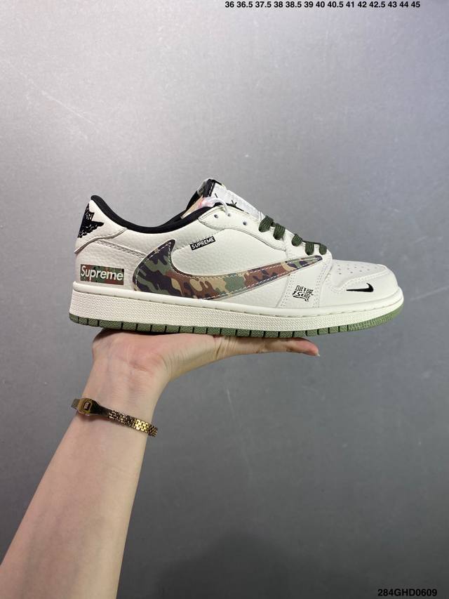 公司级Nike Air Jordan 1 Low 定制配色 定制Aj联名-高端定制 低帮复古文化板鞋 #定制鞋盒 大厂纯原品质出货 超高清洁度 皮料切割干净无任