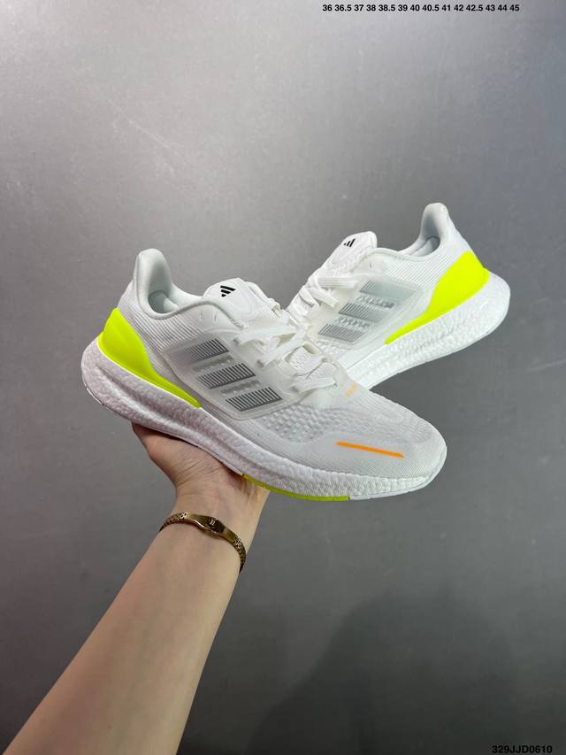 Adidas Pureboost 22 H.Rdy 爆米花缓震中底跑步鞋 尺码：36 36.5 37 38 38.5 39 40如图 Id：329Jjd0610