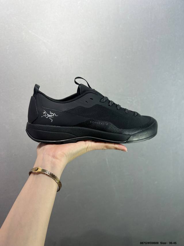 公司级 Arc’Teryx Norvan Sl 系列长距离越野徒步户外运动跑鞋 市售最高版 注意区分市场版本 升级原楦原纸版开发版型 采用同源一致一体成型热熔鞋