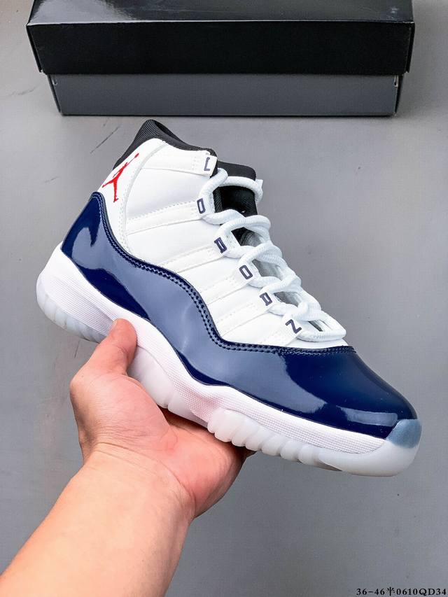公司级！Air Jordan 11 Retro Aj11代迈克尔 乔丹运动文化篮球鞋 0610Qd34