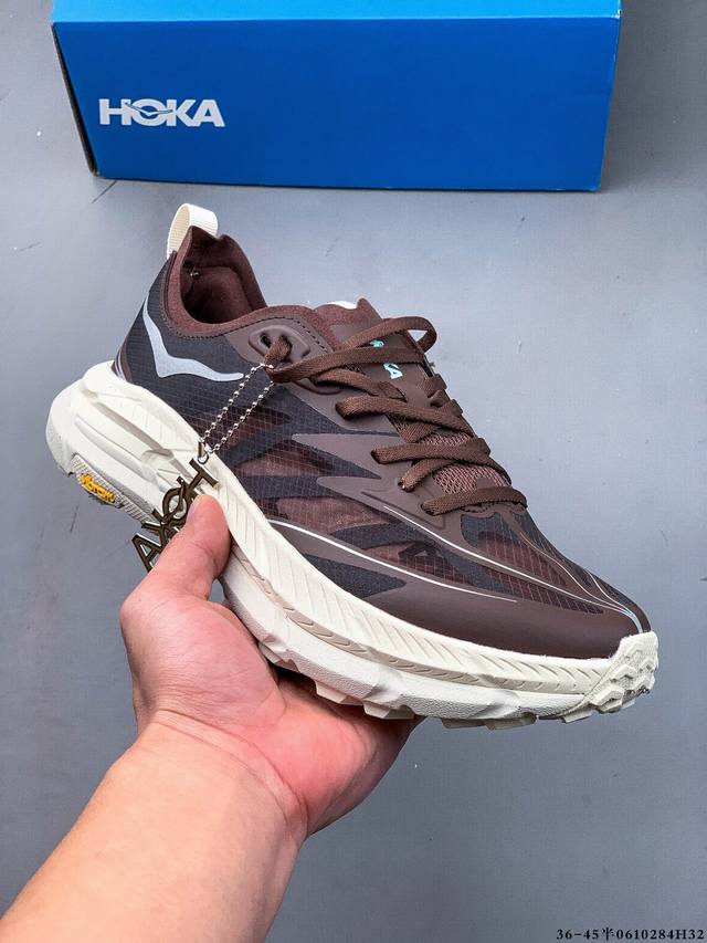 Hoka One One与Satisfy再度联手，推出了全新联名鞋款Hoka X Satisfy Mafate Speed 4 Lite Stsfy。球鞋继承了