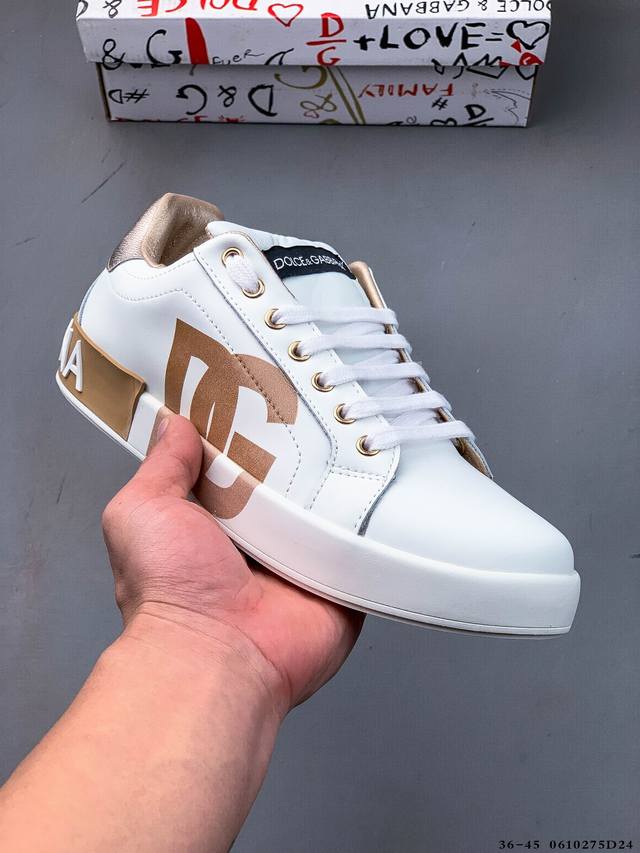 集图 Dolce&Gabbana 新款舒适百搭 日常时尚 低帮 板鞋 0610275D24