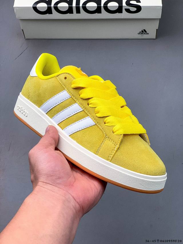 真标半码！Adidas Grand Courtbeat Base 00S 新品百搭休闲板鞋 0610959F20