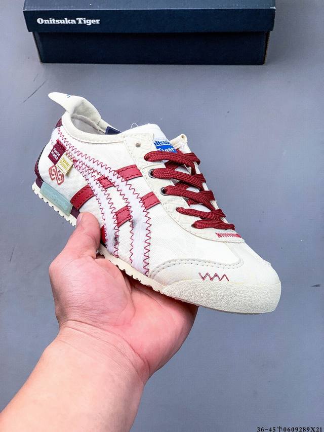 亚瑟士Asics Mexico 66 Slip-On 鬼塚虎系列经典帆布休闲鞋 0609289X21