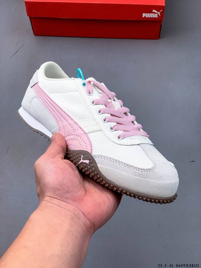 Puma Bella Ut 时尚百搭生活休闲鞋 Bella Ut的每一处细节，都能感受到设计者的匠心独运。整体鞋面选用了高品质的皮革材质，质感满分；延续Form