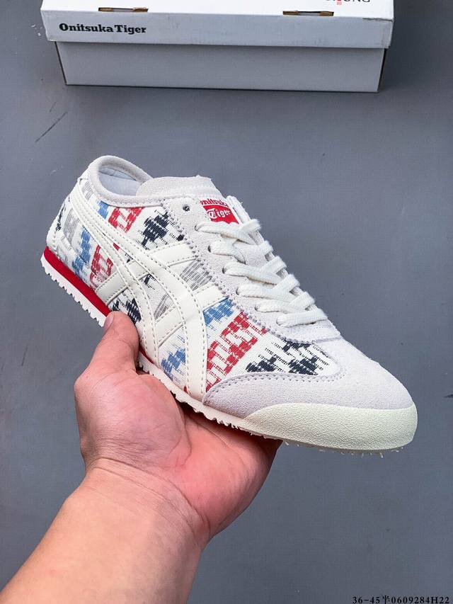亚瑟士Asics Mexico 66 Slip-On 鬼塚虎系列经典帆布休闲鞋 0609284H22
