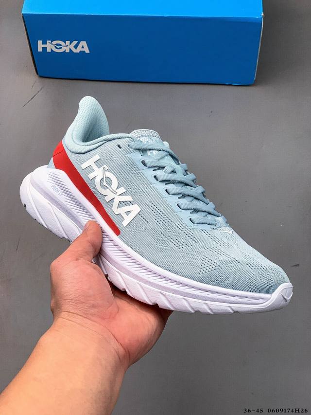 Hoka One One Mach 4男女马赫4竞速公路轻便减震透气训练运动跑鞋 0609174H26