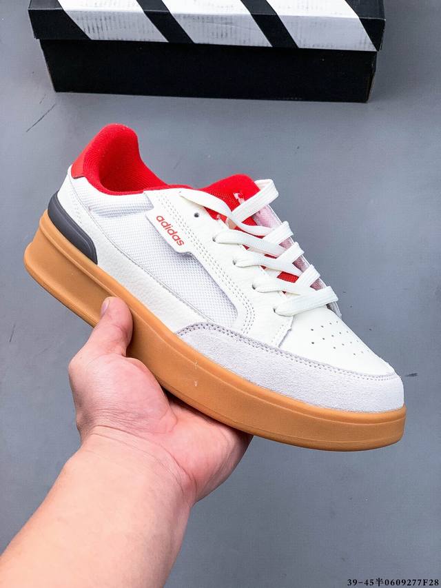 公司级！Adidas Aspyre 阿迪达斯 舒适百搭 防滑耐磨 低帮 休闲板鞋 0609277F28