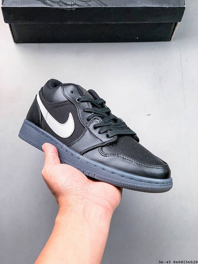集图 二层真标！耐克Nike Air Jordan Low 1 乔1低帮经典休闲鞋 0608156S20