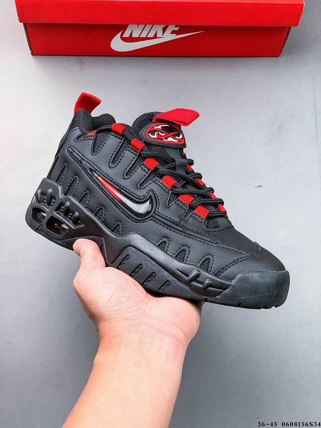 集图 Nike Air Max 耐克气垫缓震篮球鞋 牛皮材质舒适运动鞋 可实战球鞋 0608156S34