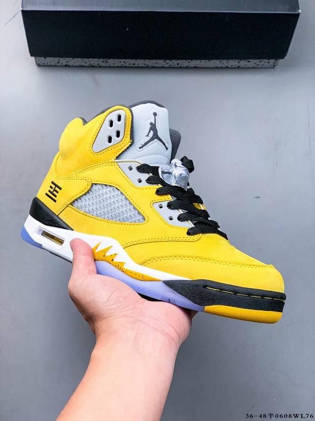 纯原版本！Air Jordan 5 Retro Aj5 乔5 经典篮球鞋！原厂数据 2025最新原厂底模 原纸板楦头开发 进口头层皮料 完美鞋型匹配公司货 正确