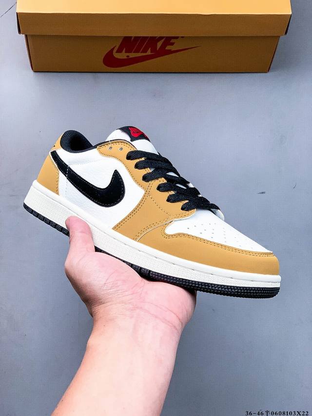 二层真标！耐克Nike Air Jordan Low 1 乔1低帮经典休闲鞋 0608103X22
