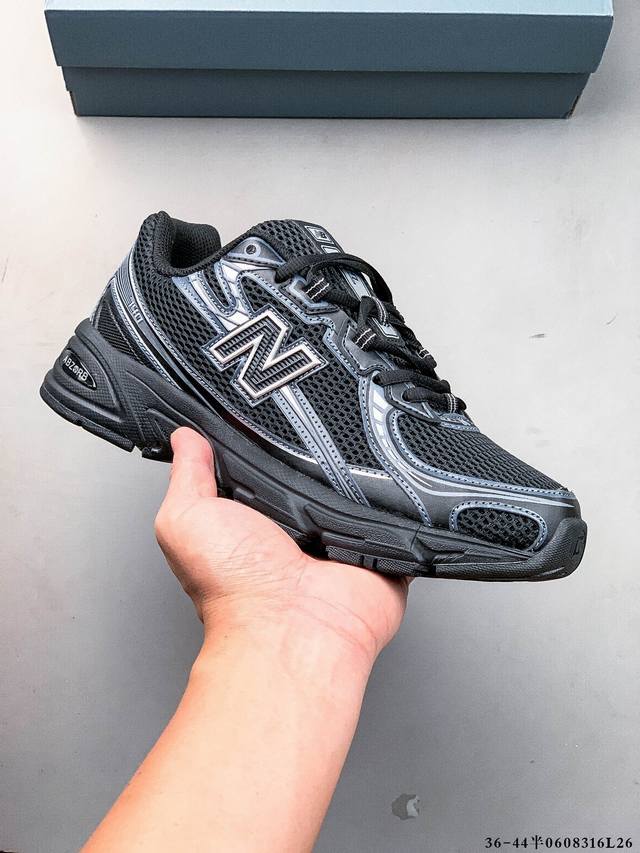New Balance Nb740 英产 轻便复古休闲运动跑步鞋 全鞋身以网格布作为基地，在细节部分以皮革作为辅助添加，流线感很强。外形和New Balace