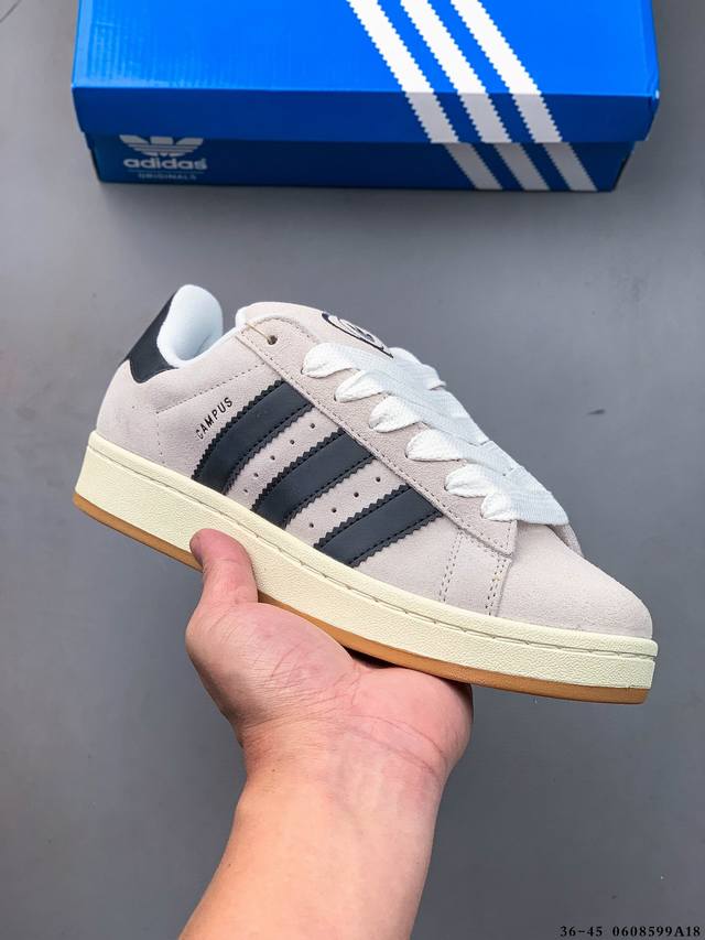 阿迪达斯Adidas Originals Campus 80S 学院系列经典复古低帮百搭休闲运动板鞋 0608599A18