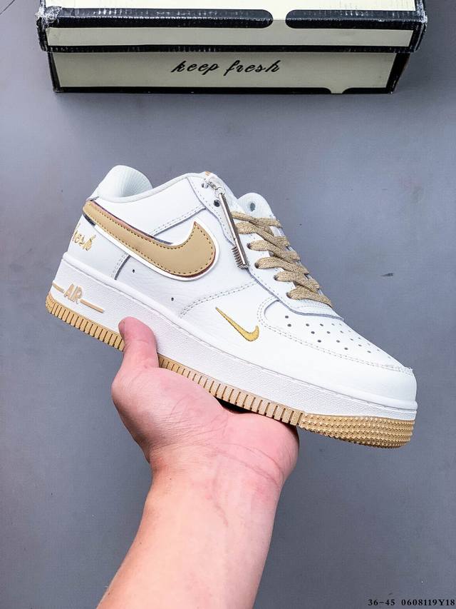 二层真标！耐克Nike Air Force 1 Low 空军一号低帮经典百搭休闲板鞋 0608119Y18