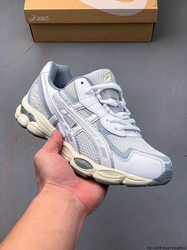 Asics 亚瑟士Gel-Nyc 2055透气网眼鞋面配合部分合成革材质 采用全新Ahar+橡胶材质 更加耐磨 0607284H26