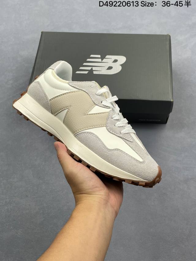 公司级New Balance Ms327 复古休闲运动慢跑鞋 以更纯粹的复古风格设计打造的全新造型 侧身还以解构设计 将 N 字标志以做旧压花样式呈现 官方货号